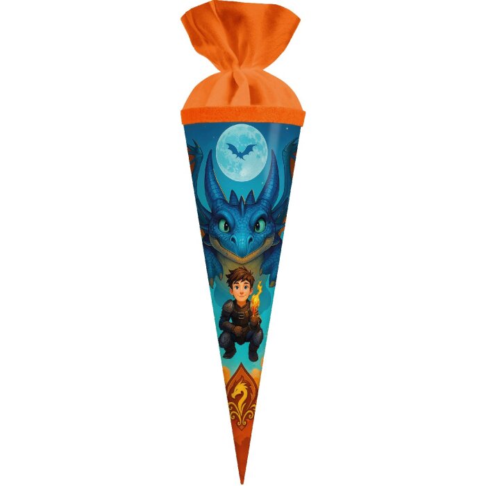 Сумка-подарок Goldbuch «Дракончик» 35x11 см, флисовый клапан, лакированная бумага