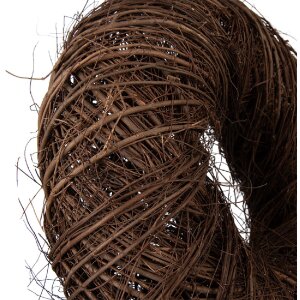 Clayre & Eef Deko Kranz Rattan Braun Ø 60x18...