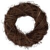 Декоративный венок из ротанга Clayre & Eef Ø 35x9 см коричневый