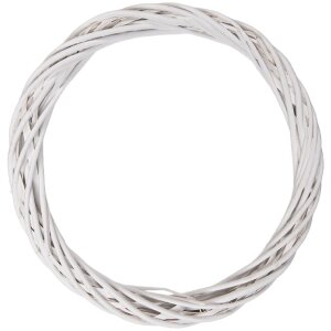 Clayre & Eef 6RO0603LW Weihnachtskranz aus Rattan...