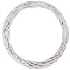 Декоративный венок из ротанга Clayre & Eef белый Ø 40 см
