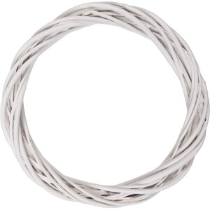 Clayre & Eef 6RO0603MW Weihnachtskranz aus Rattan...