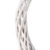 Clayre & Eef 6RO003XSW Weihnachtskranz aus Naturrattan weiß Ø 20 cm