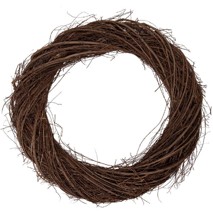 Гирлянда из ротанга Clayre & Eef коричневая Ø 55x6 см