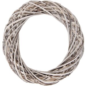 Clayre & Eef 6RO0610MW Rattankranz Weiß...