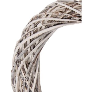 Clayre & Eef 6RO0610MW Rattankranz Weiß...