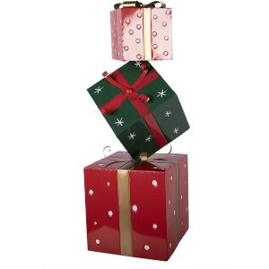 Clayre & Eef 5Y1400 Geschenkstapel Dekoration Metall...