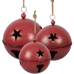 Clayre & Eef 5Y1405R Dekorative Klingel Rot Ø...