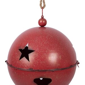 Декоративный звонок Clayre & Eef красный, Ø 60/50/40 см