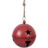Декоративный звонок Clayre & Eef красный, Ø 60/50/40 см