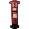 Почтовый ящик Clayre & Eef Ø 36x86 см, красно-чёрный, металлический