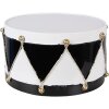 Набор декоративных барабанов Clayre & Eef 2 шт. Ø37x26 / Ø32x17 см, белый/чёрный