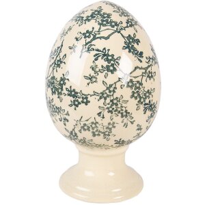 Декоративное яйцо Clayre & Eef жёлто-зелёное...
