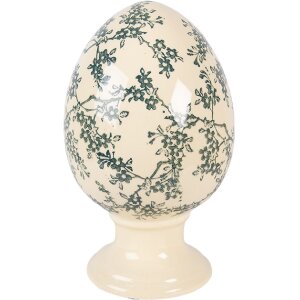 Декоративное яйцо Clayre & Eef жёлто-зелёное...