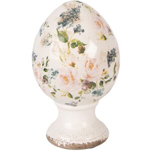 Декоративное яйцо на подставке Clayre & Eef, бежевые...