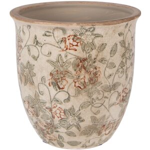 Керамический цветочный горшок Clayre & Eef,...