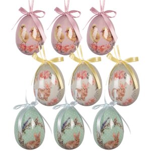 Набор декоративных подвесок в виде яиц, 9 шт.,...