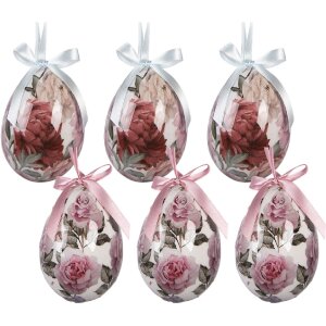 Набор вешалок в виде яиц, 6 шт., белый/розовый, Ø...