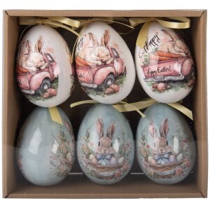 Набор декоративных подвесок в виде яиц Clayre & Eef,...