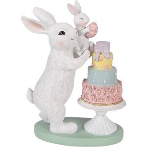 Декоративный зайчик Clayre & Eef, белый, 21x10x27 см