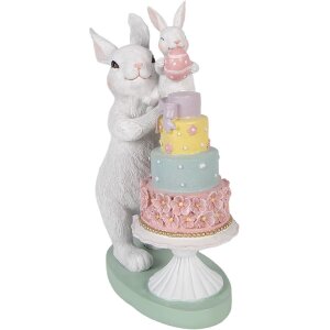 Декоративный зайчик Clayre & Eef, белый, 21x10x27 см