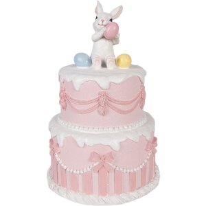 Декоративная тортовая форма Clayre & Eef бело-розовая...