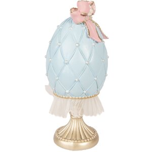 Декоративное яйцо Clayre & Eef сине-золотое Ø...