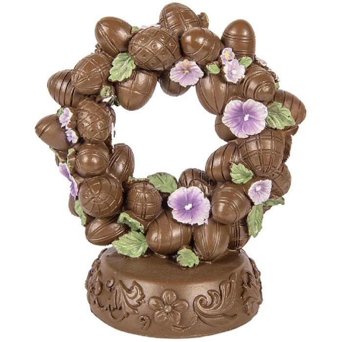 Декоративные яйца Clayre & Eef, браун-зеленые, 17x11x19 см