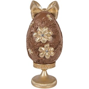 Декоративное яйцо Clayre & Eef, 10x9x21 см, бронза-золото