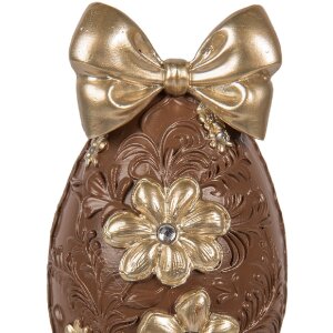 Декоративное яйцо Clayre & Eef, 10x9x21 см, бронза-золото