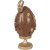 Декоративное яйцо Clayre & Eef, 10x9x21 см, бронза-золото