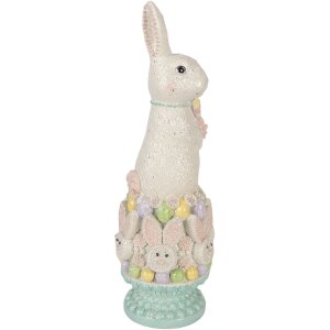 Декоративный кролик Clayre & Eef бело-розовый 12x11x34 см