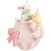 Фигурка кролика Clayre & Eef, бело-розовая, 20x14x20 см