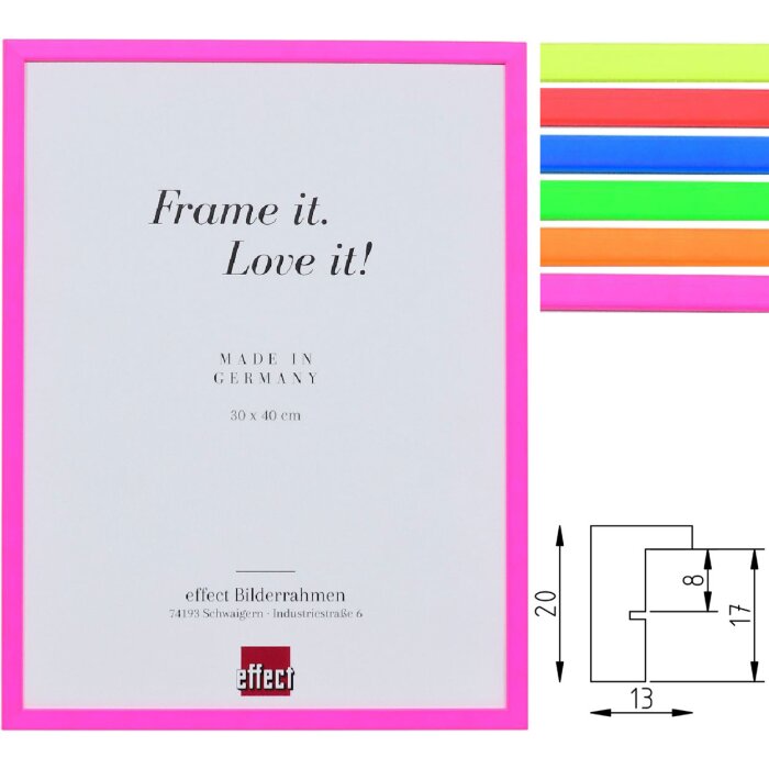 Фоторамка Effect Profil 2500 дерево неон