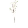 Декоративная ветка с цветами Clayre & Eef, белый/зеленый, 10x12x90 см