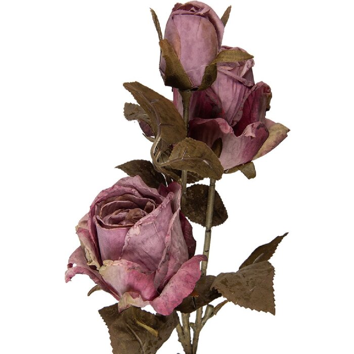 Декоративная ветка Clayre & Eef с цветами, фиолетово-зеленая, 12x12x70 см