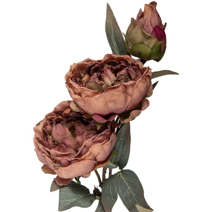 Декоративная ветка с цветами Clayre & Eef, розово-зеленая, 16x16x72 см