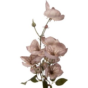 Декоративная ветка с цветами фиолетово-зеленая, 80 см, пластик