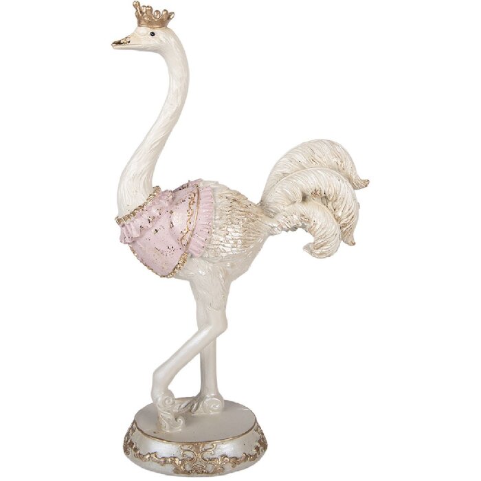 Декоративный букет Clayre & Eef, нежно-белый с розовыми оттенками, 23x11x41 см