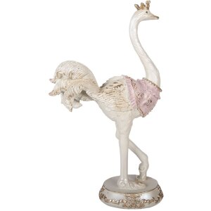 Декоративный букет Clayre & Eef, нежно-белый с розовыми оттенками, 23x11x41 см