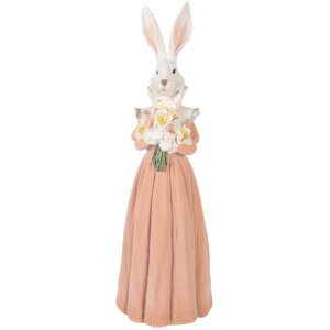 Декоративный кролик Clayre & Eef белый и розовый,...