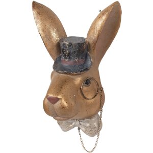 Фигурка Clayre & Eef Зайчик 17x11x25 см, золото-черный