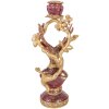 Статуэтка-подсвечник в виде оленя фиолетово-золотой, 14x11x31 см