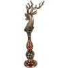 Олень Clayre & Eef золотой с красными акцентами 14x17x49 см