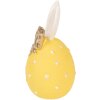 Декоративное яйцо Clayre & Eef, желто-белое, Ø 6x12 см