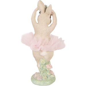 Декоративный кролик Clayre & Eef, бежево-розовый, 10x9x27 см