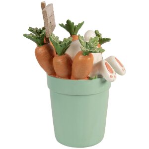 Фигурка кролика Clayre & Eef бело-синяя 21x20x28 см