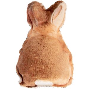 Подушка Clayre & Eef с изображением кролика, коричнево-белая, 13x5x22 см