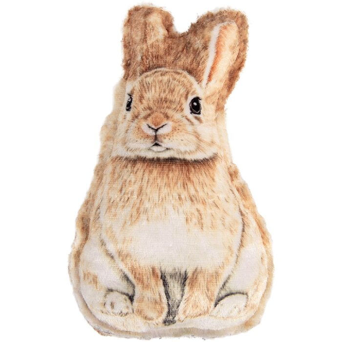 Подушка Clayre & Eef в виде кролика, браун бианко, 13x5x25 см
