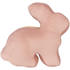 Турникет-подушка Clayre & Eef в форме кролика, розово-золотая, 29x10x27 см